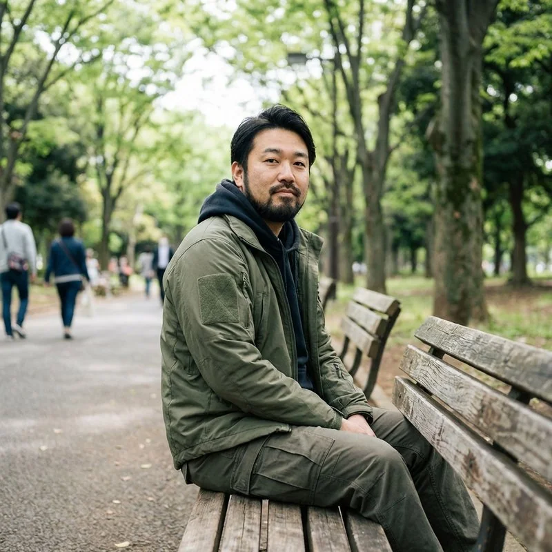 TACVASEN ジャケットの着こなし