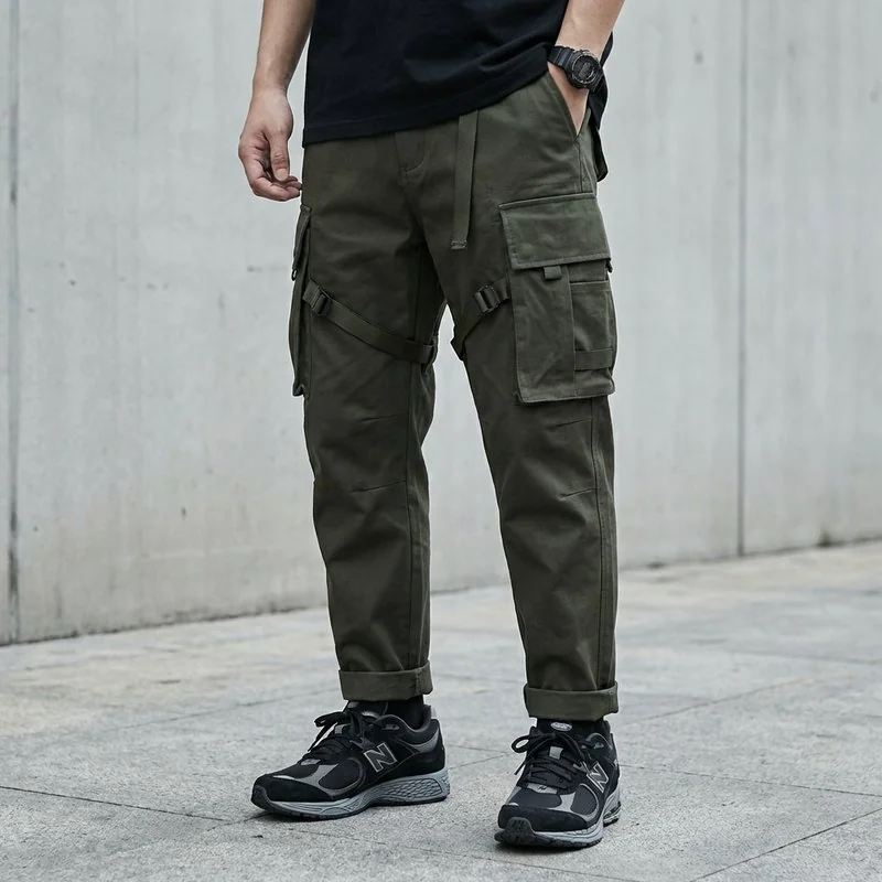 TACVASEN パンツのコーデ